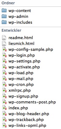 wordpress-dateien